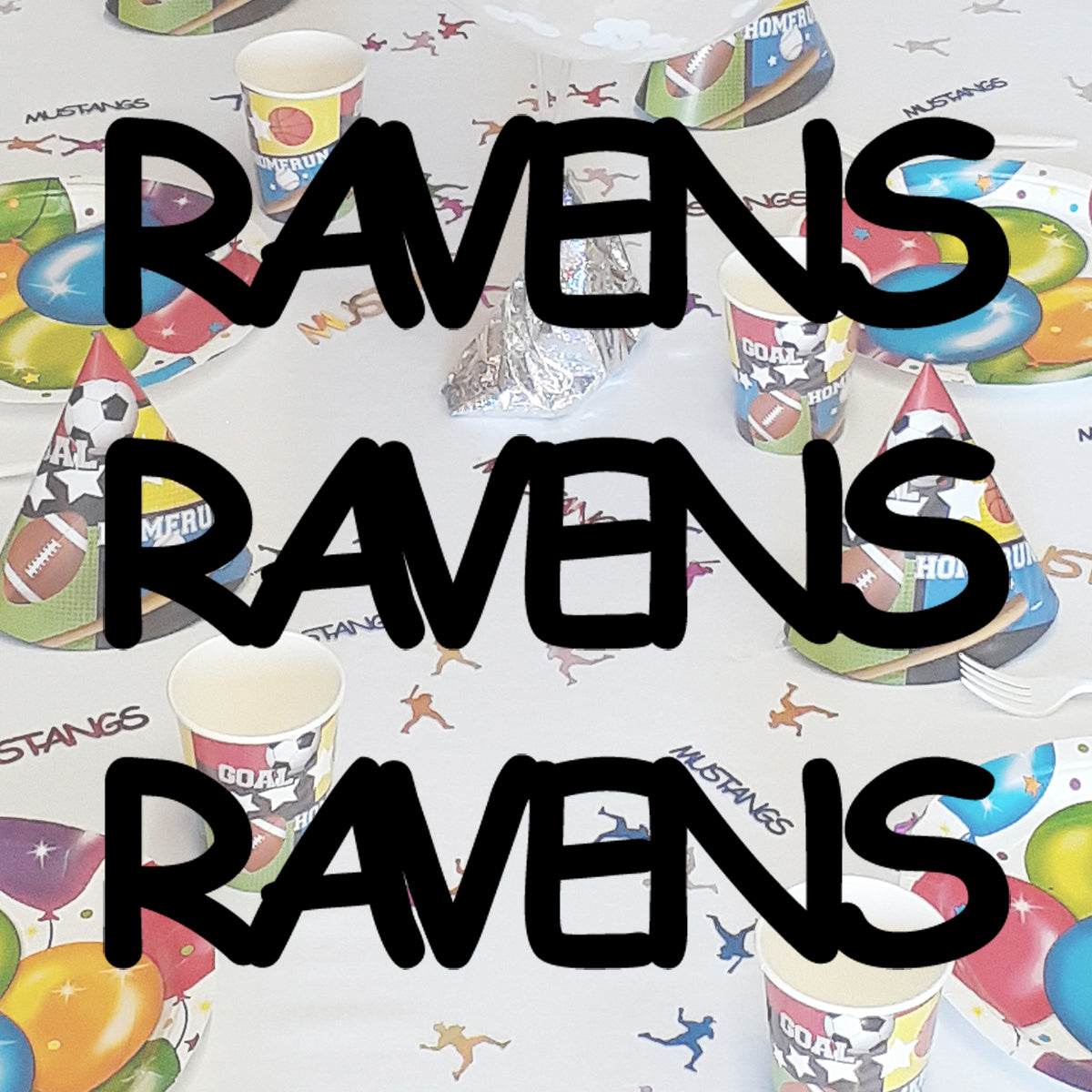 Custom-Fetti Team - RAVENS Black