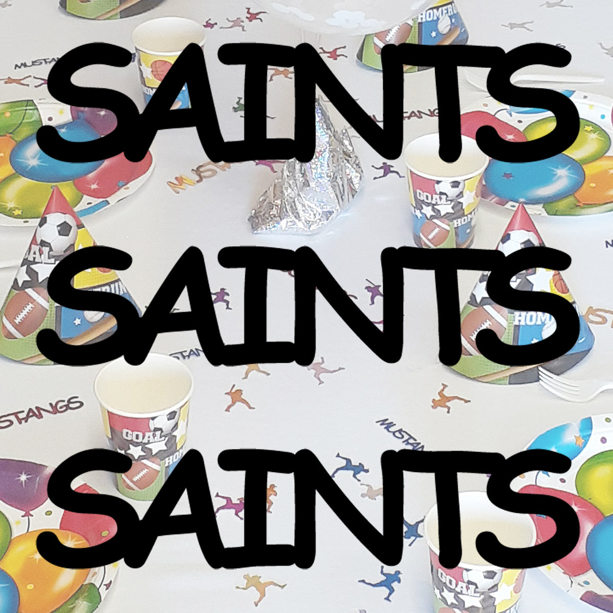 Custom-Fetti Team - SAINTS Black