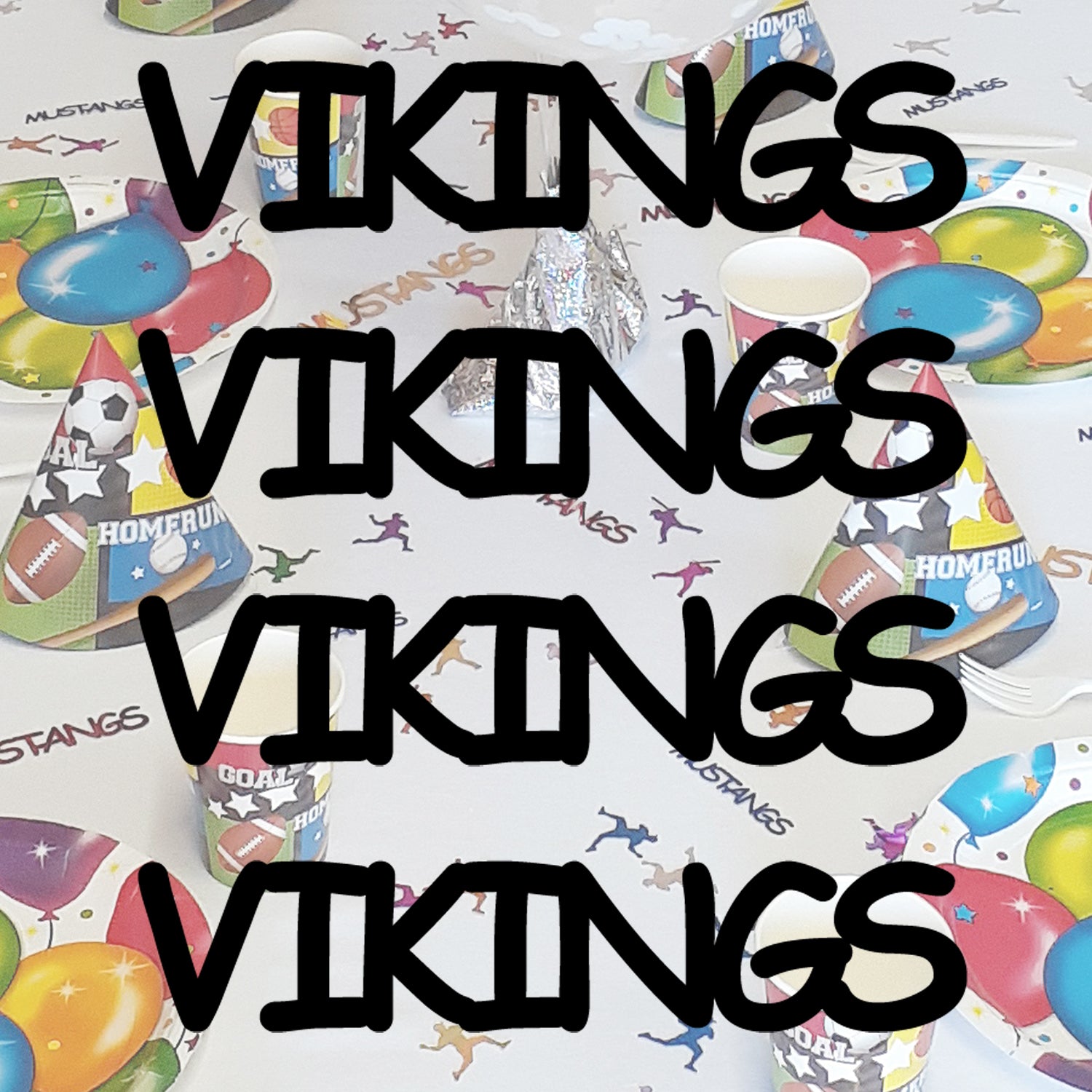 Custom-Fetti Team - VIKINGS Black