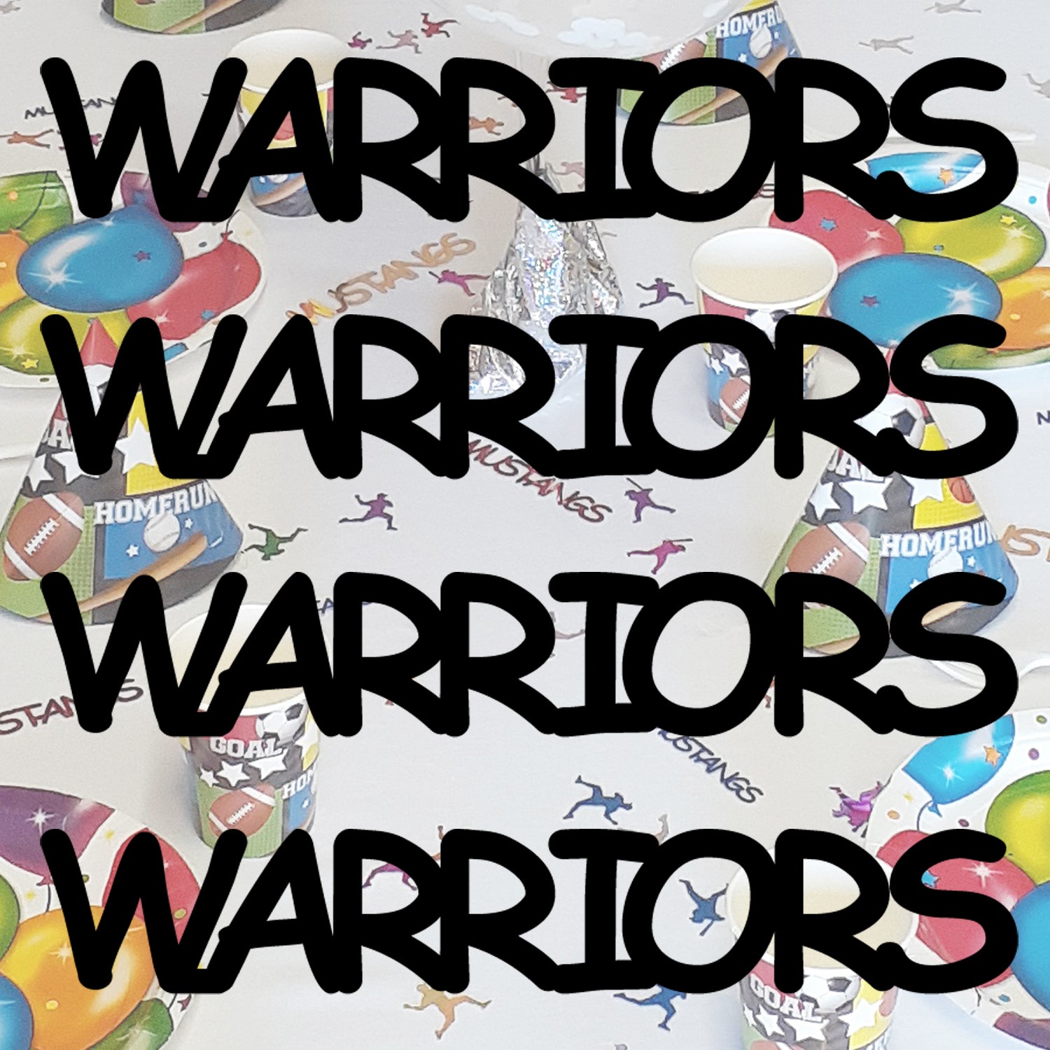 Custom-Fetti Team - WARRIORS Black