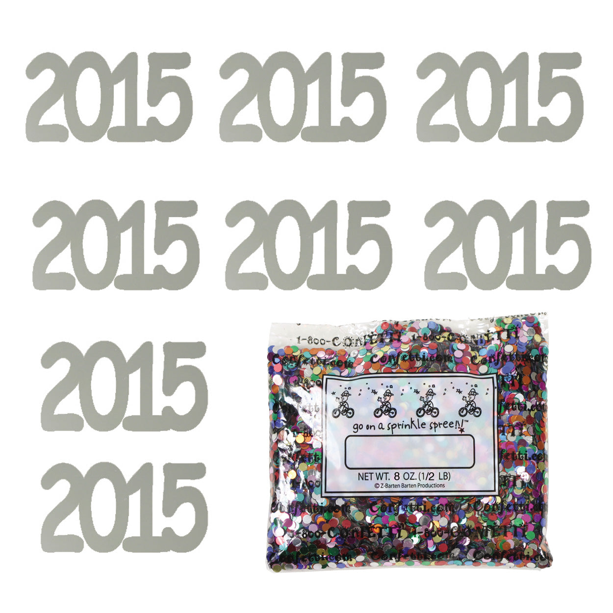 Confetti Year 2015 Silver 