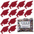 Confetti Grad Cap Red 