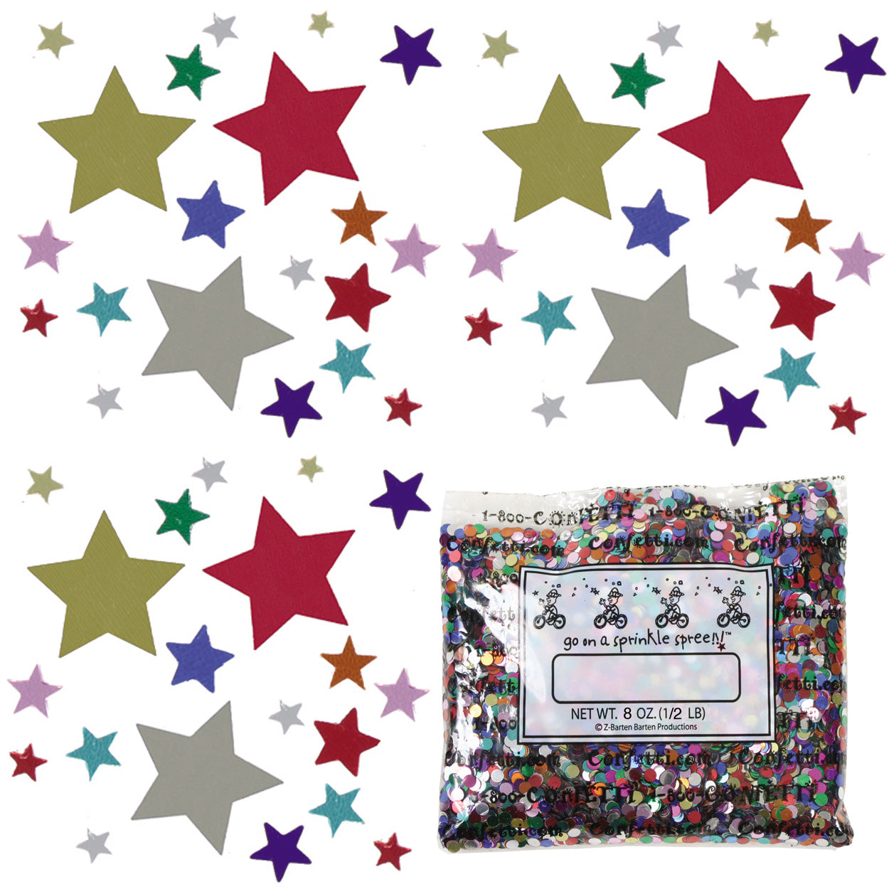 Confetti Mix - Galaxy Stars MultiColors