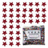 Confetti Star 1/4" Red 