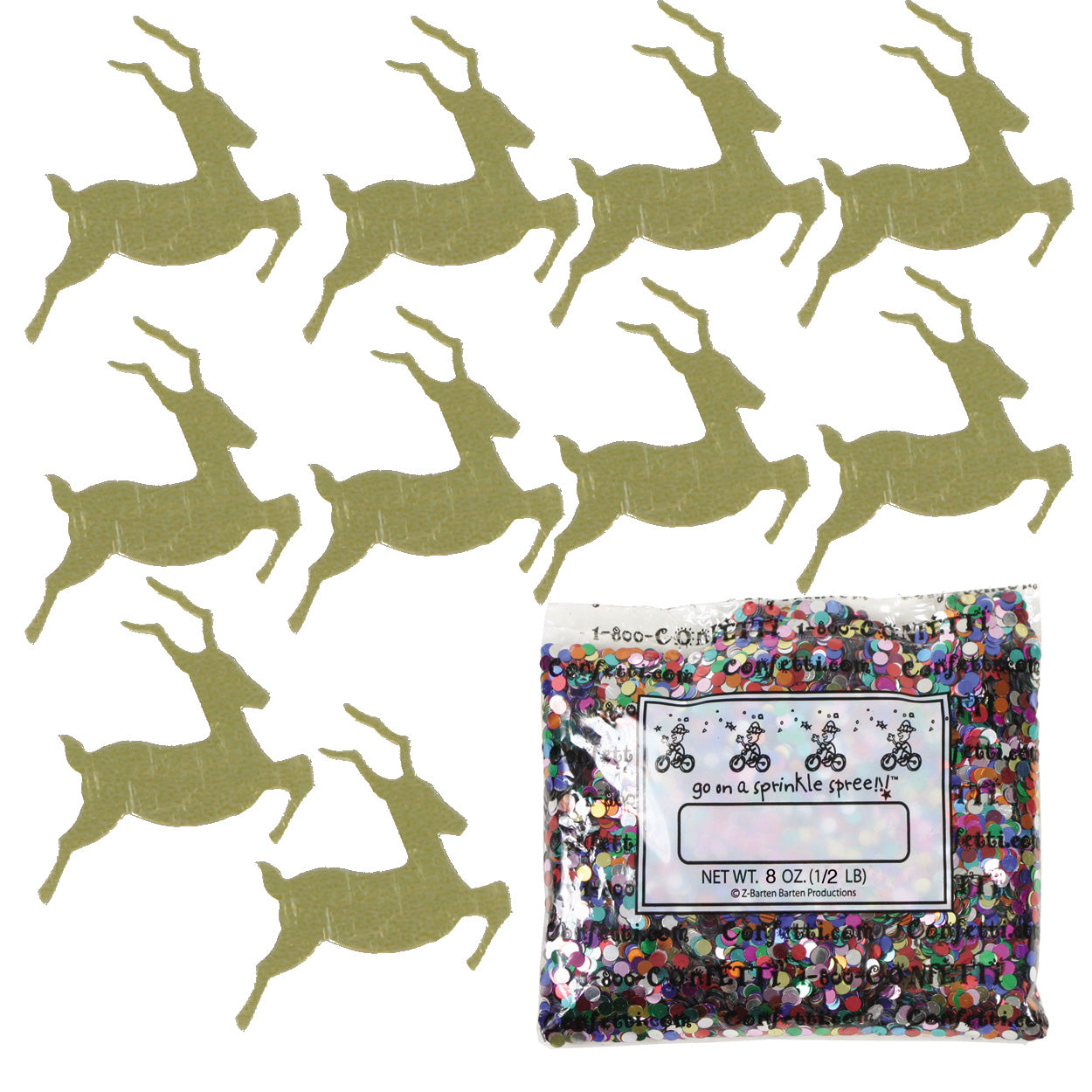 Confetti Reindeer Gold 