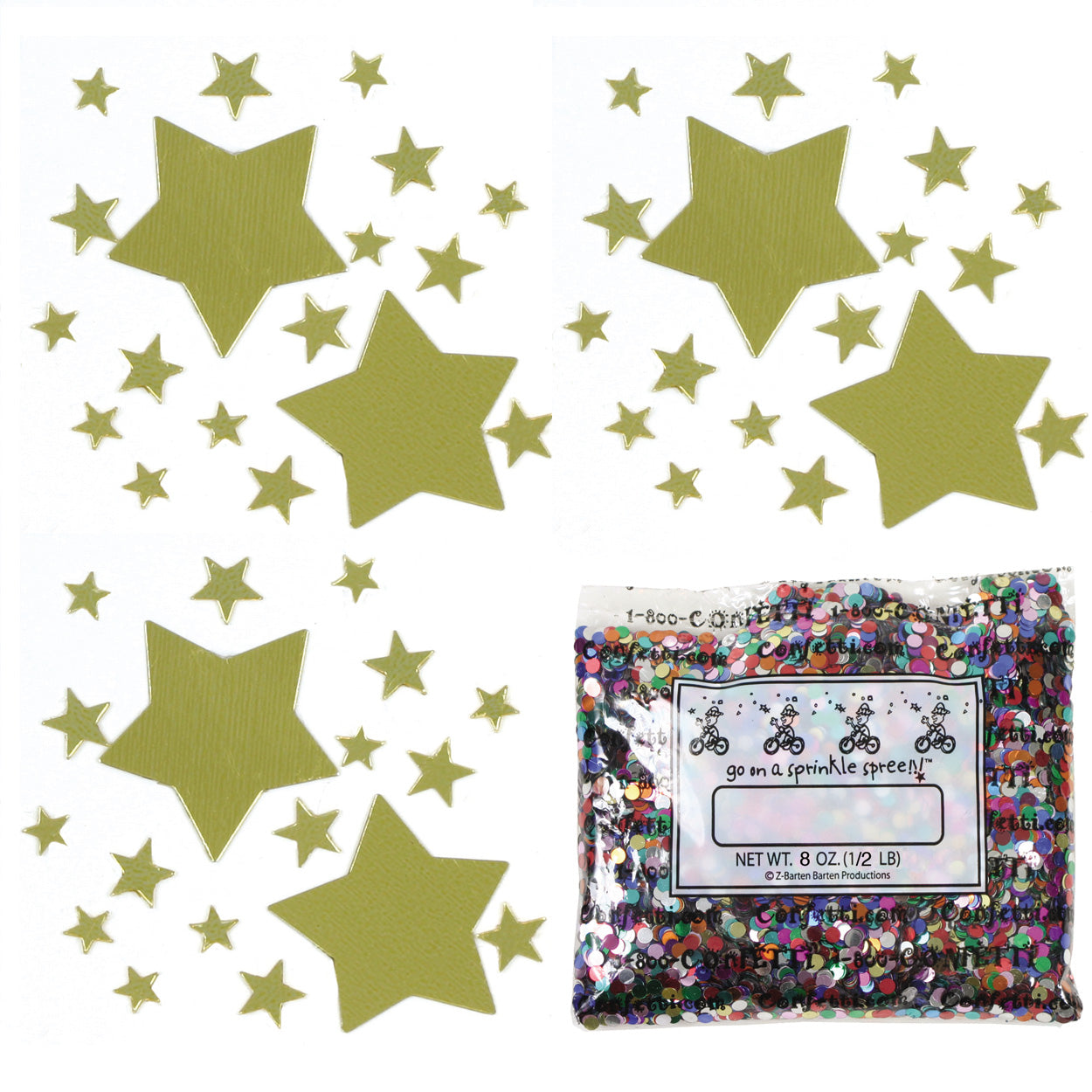 Confetti Mix - Galaxy Stars Gold