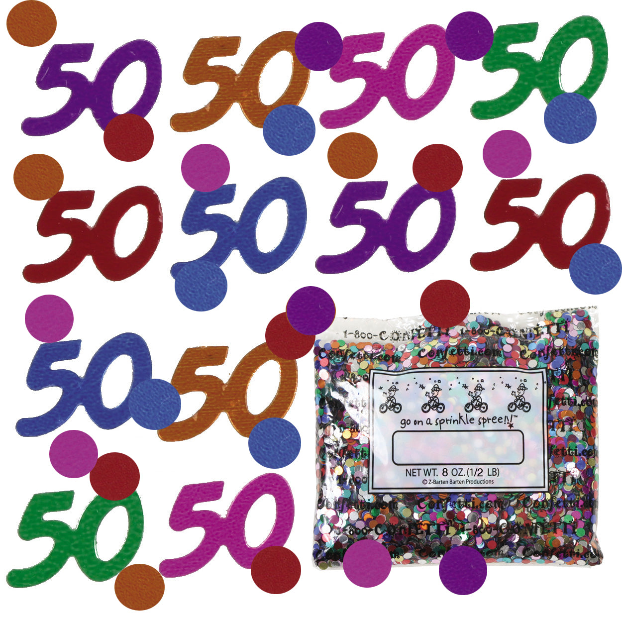 Confetti Mix - 50s & Circles MultiColors