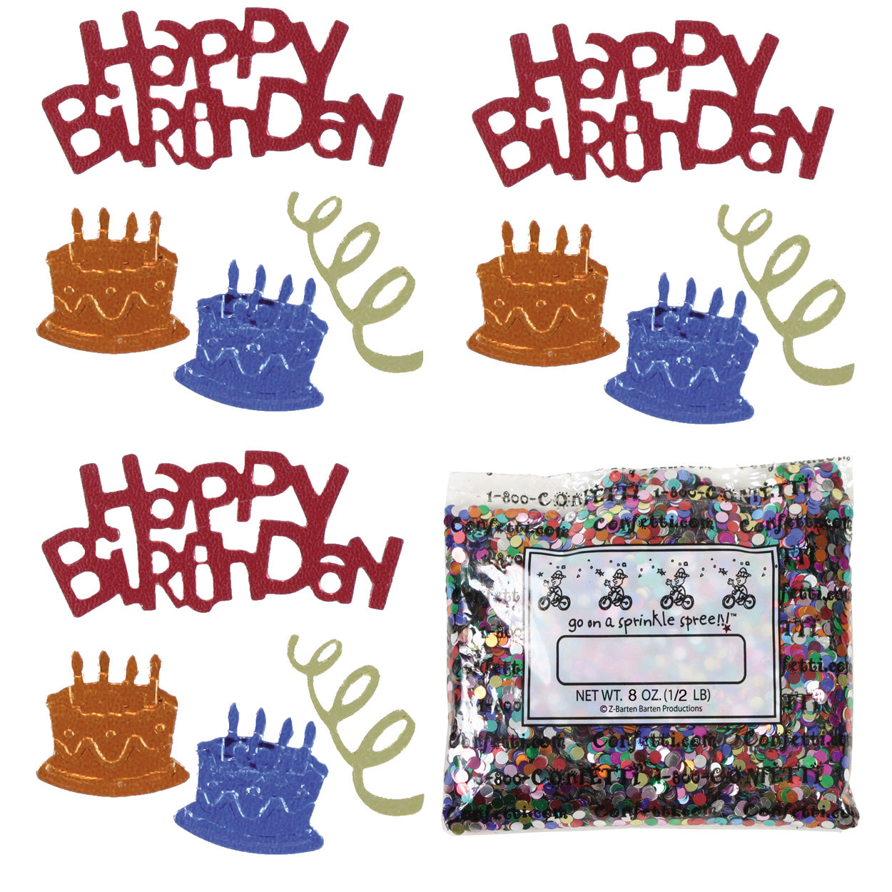 Confetti Mix - Birthday Streamers