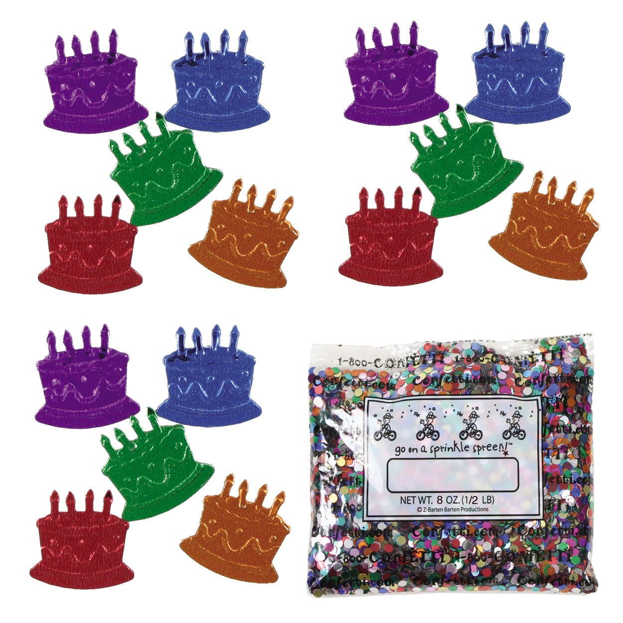 Confetti Birthday Cake MultiColors 