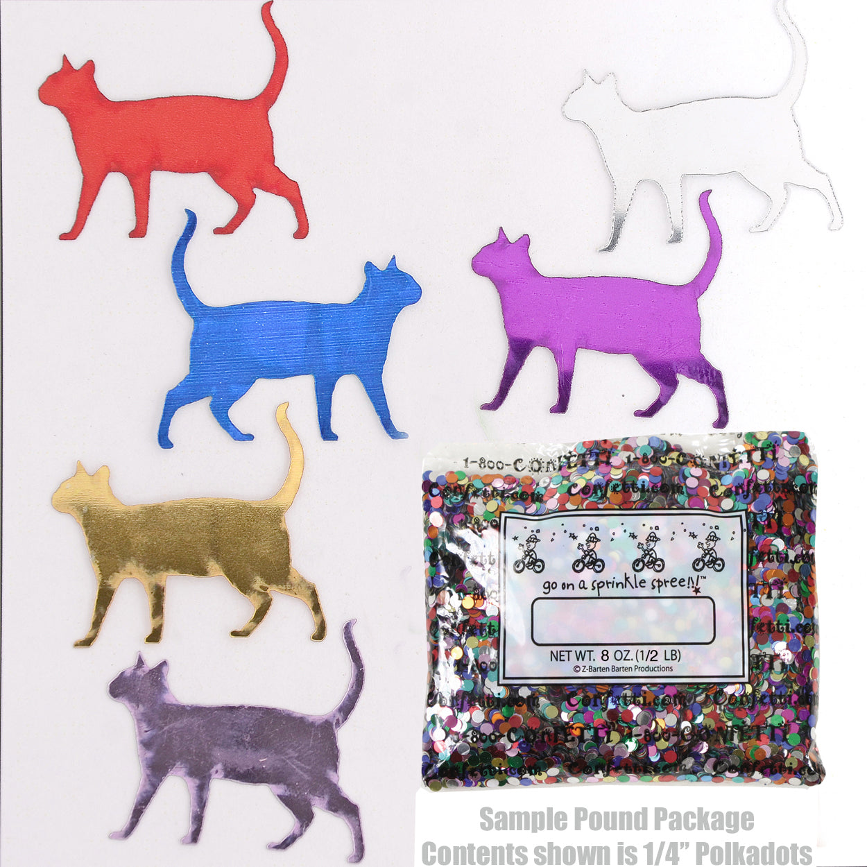 Confetti Cat MultiColors 