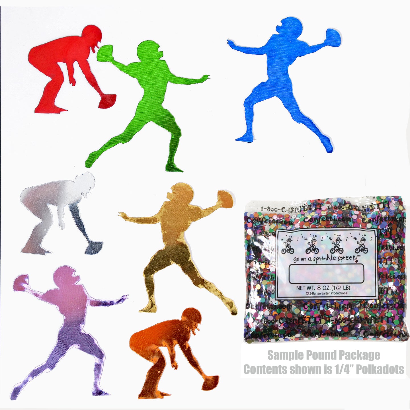 Confetti Football Player MultiColors 