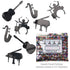 Confetti Music Instruments Black 