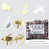 Confetti Music Instruments Silver, Gold Mix 