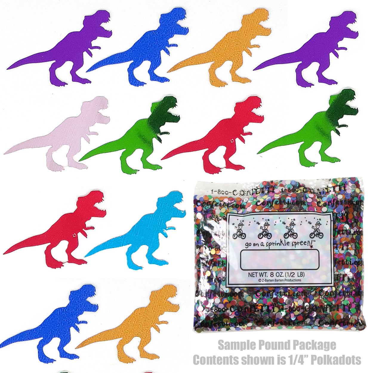 Confetti T Rex MultiColors 