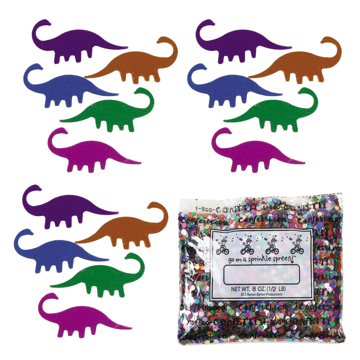 Confetti Dino Brontosaurus MultiColors 