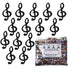 Confetti Music Clef Note Black 