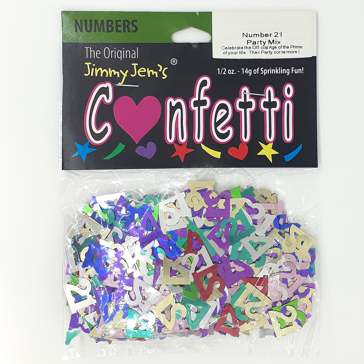 Confetti Number 21 MultiColors 