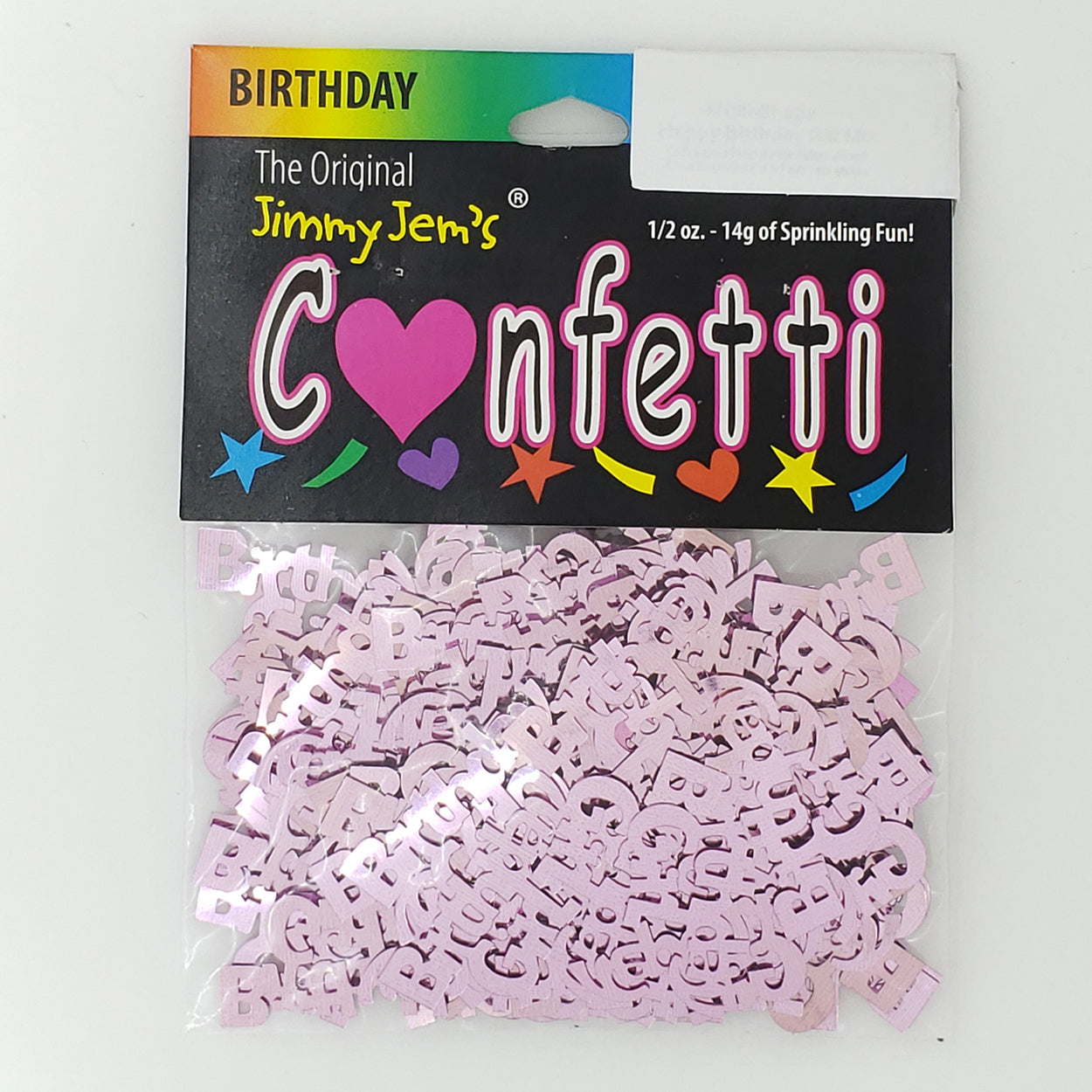 Confetti Word BIRTHDAY GIRL Pink 