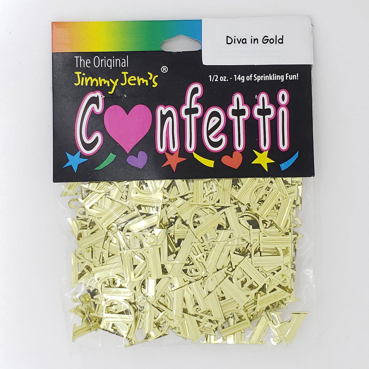 Confetti Word DIVA Gold 