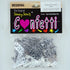 Confetti Word HAPPY ANNIVERSARY Silver 