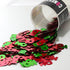 Confetti Word HO HO HO Green, Red 