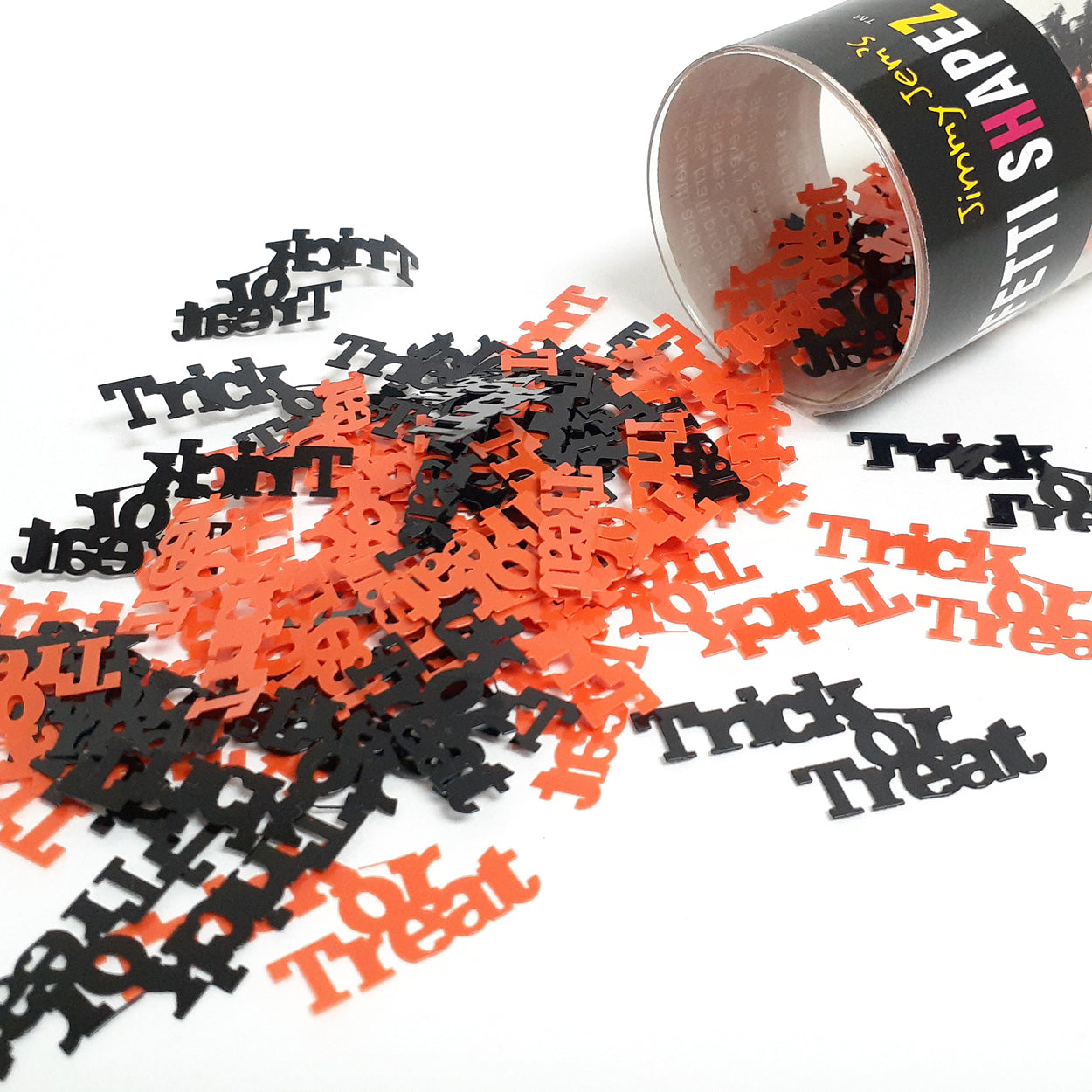 Confetti Word Trick or Treat Black/Orange Mix 