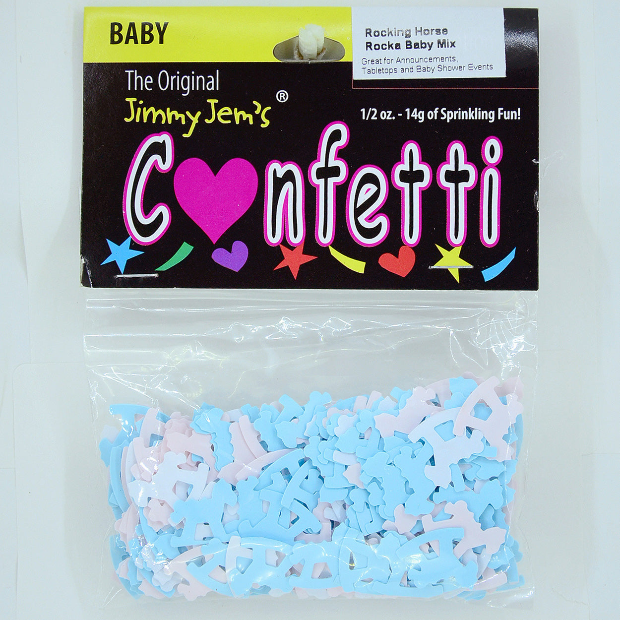 Confetti Rocking Horse Blue, Pink, White 