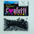 Confetti Star 1/4" Black 