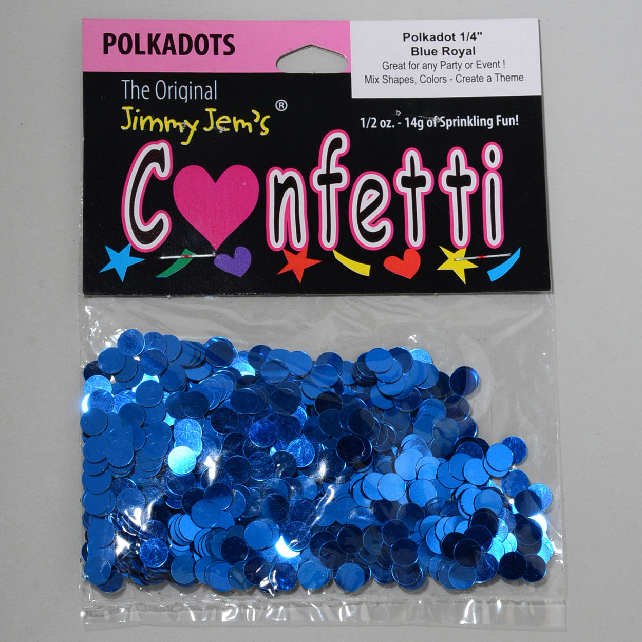 Confetti Circle 1/4" Blue Royal 