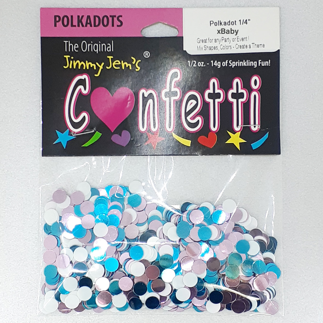 Confetti Circle 1/4" Baby Mix 