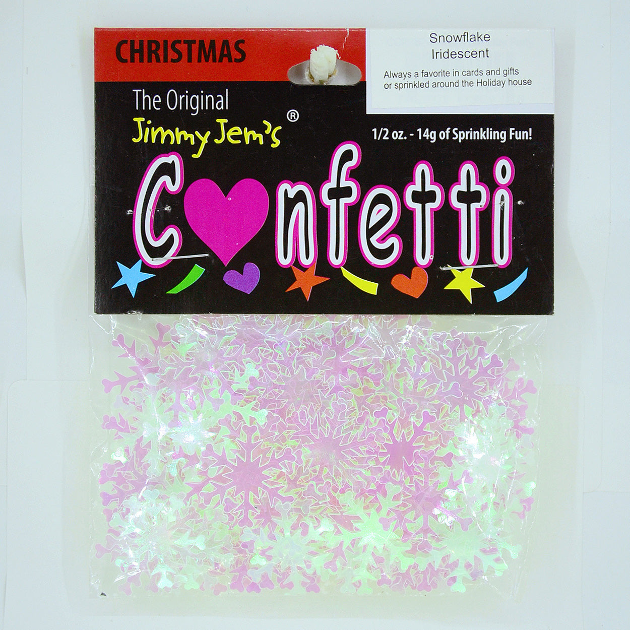 Confetti Snowflake Iridescent 