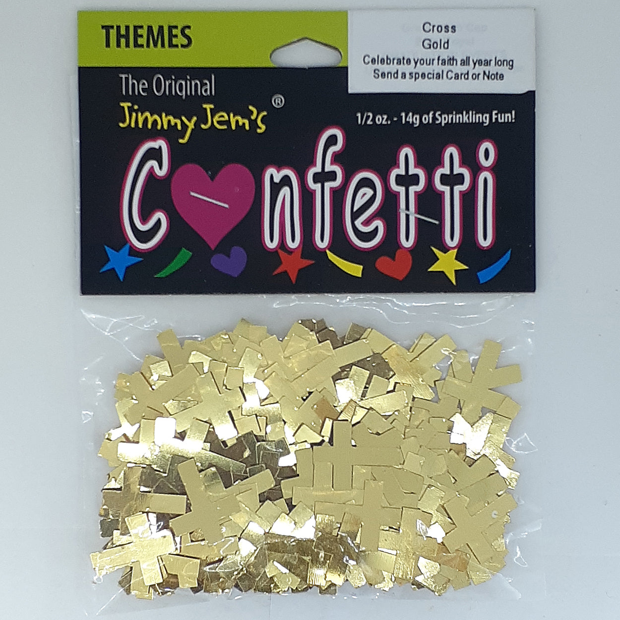 Confetti Cross Gold 