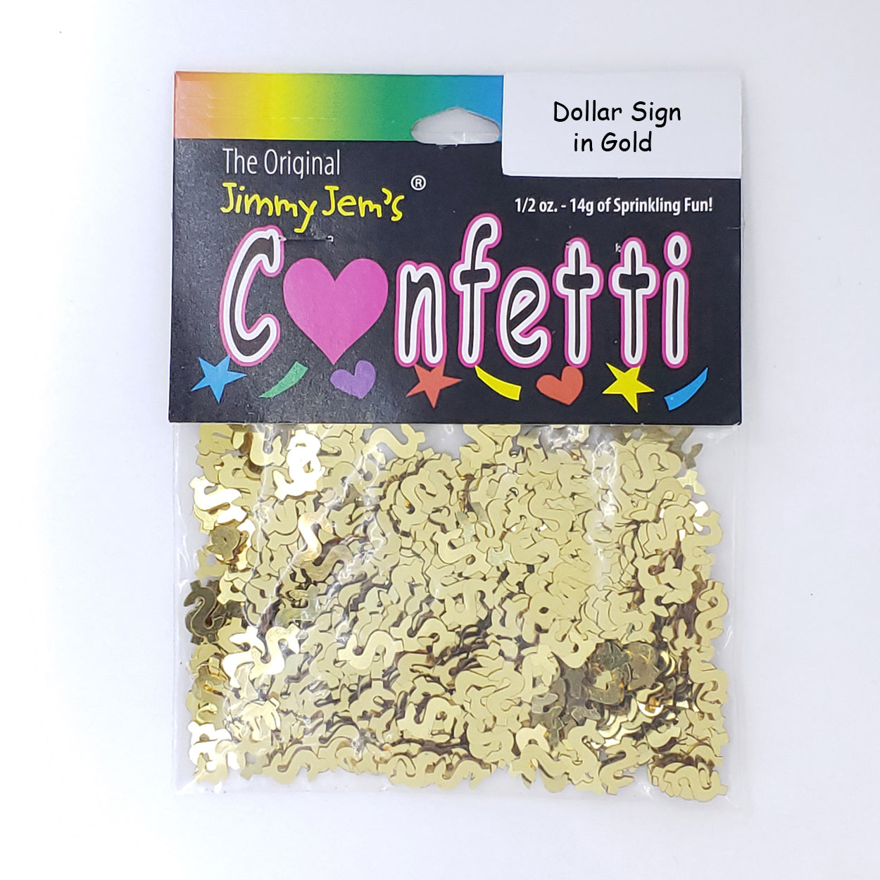 Confetti Dollar Sign Gold 