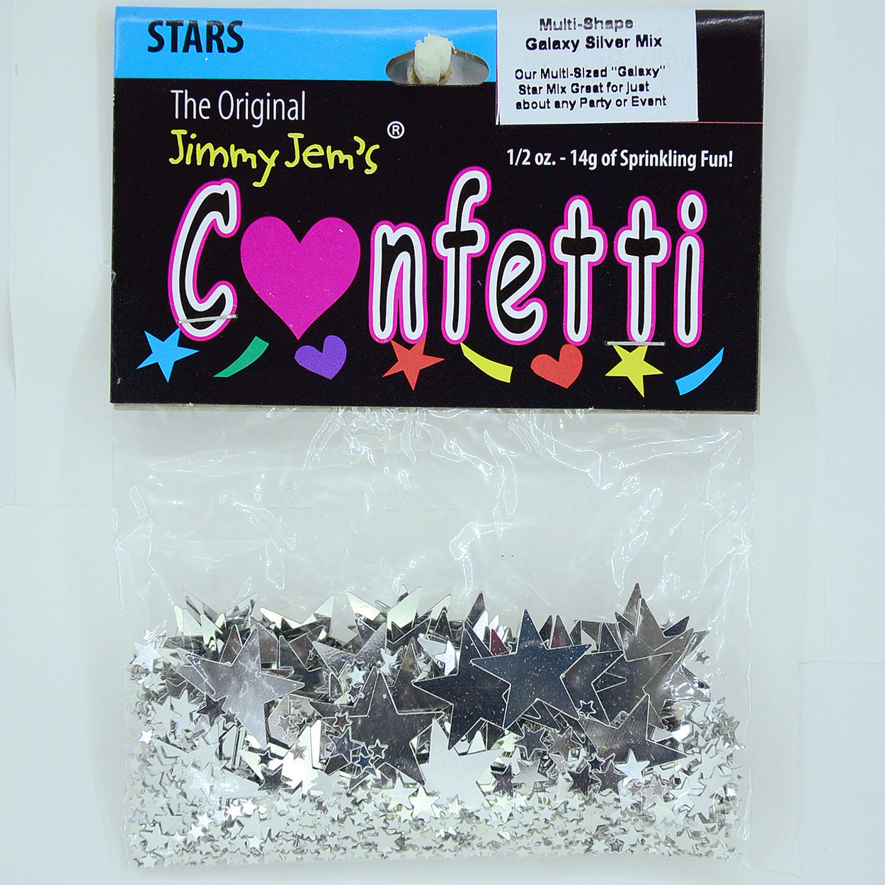 Confetti Mix - Galaxy Stars Silver