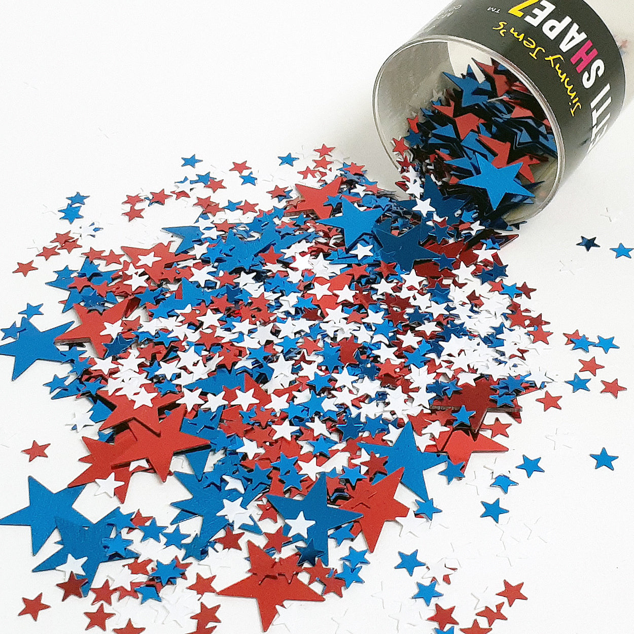 Confetti Mix - Galaxy Stars Red, Silver, Blue