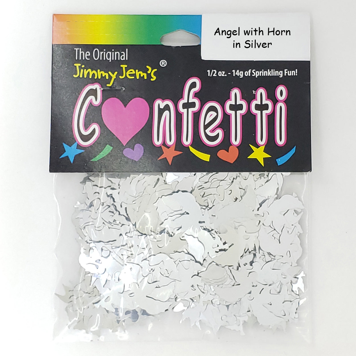 Confetti Angel w/ Horn Silver 