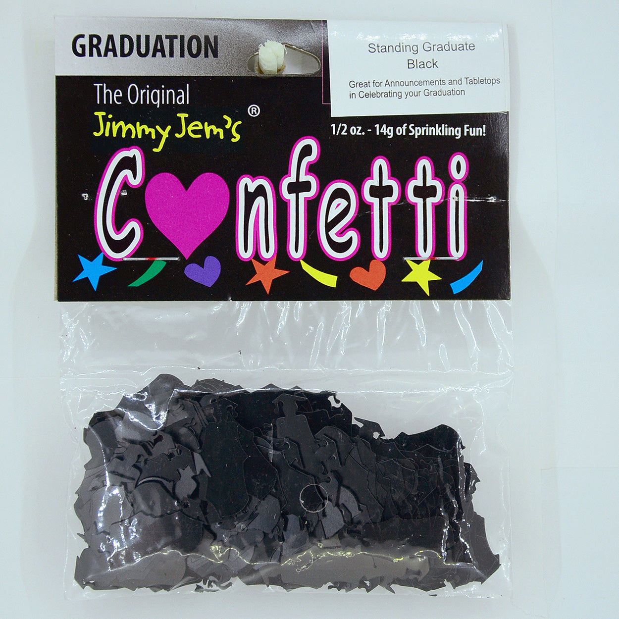 Confetti Grad Standing Black 