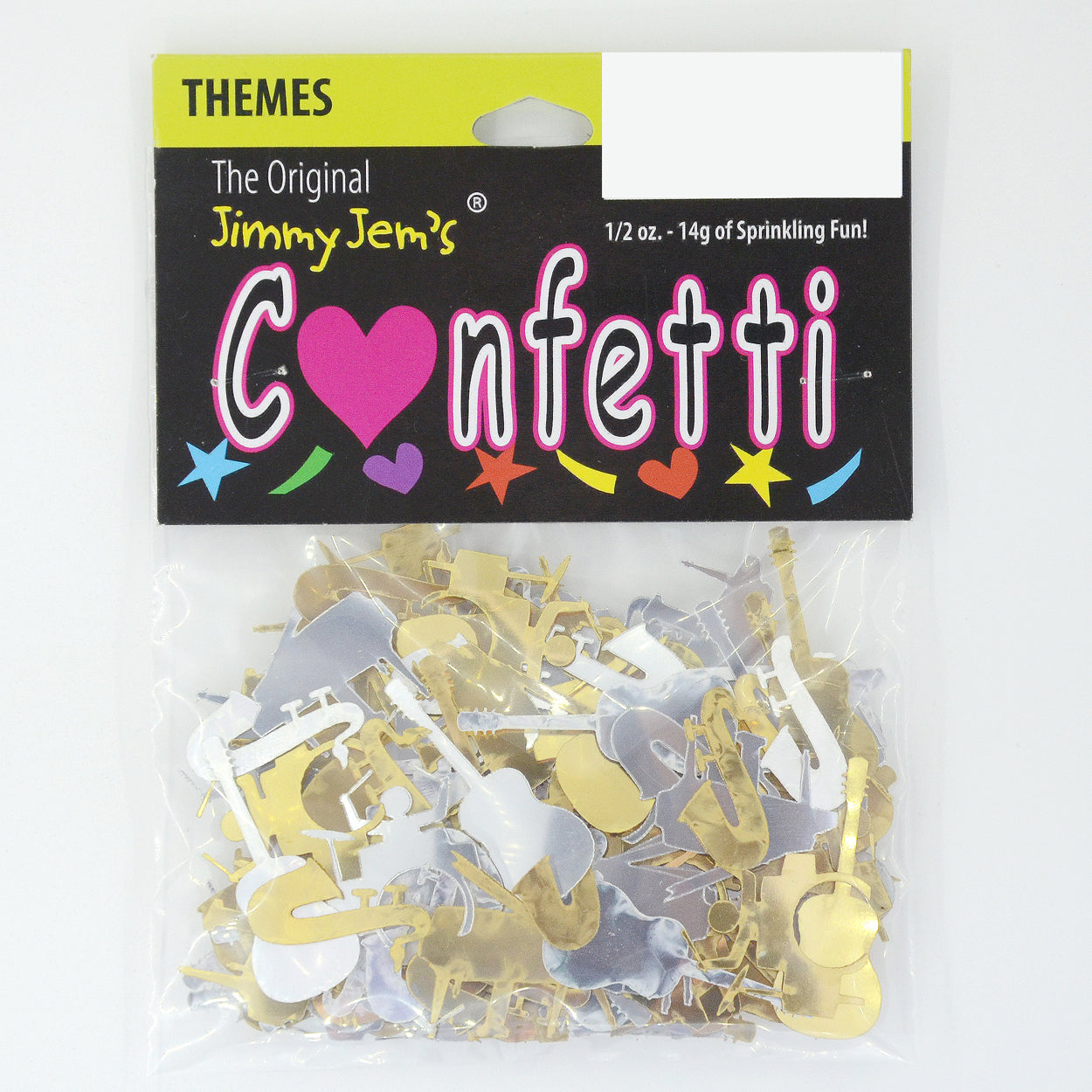 Confetti Music Instruments Silver, Gold Mix 