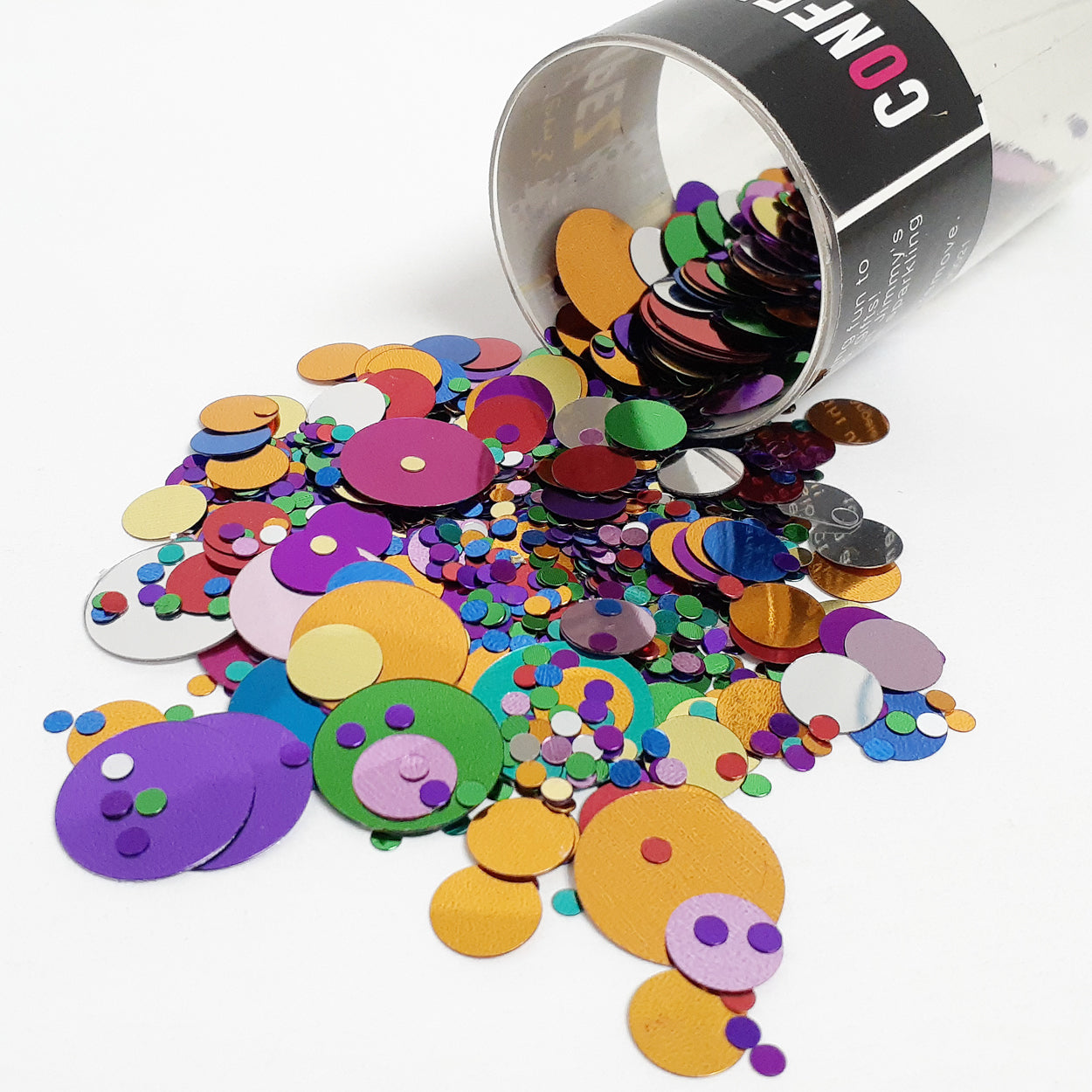 Confetti Circle New Bubbly (3 Sizes) MultiColor 