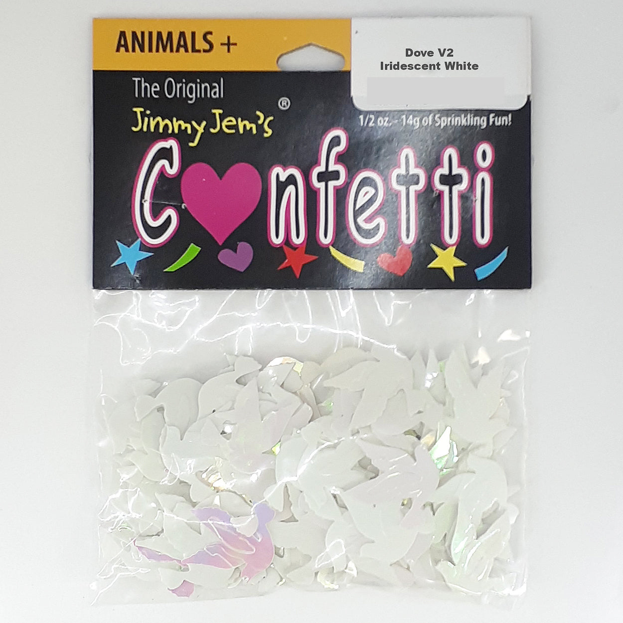 Confetti Dove Iridescent White 