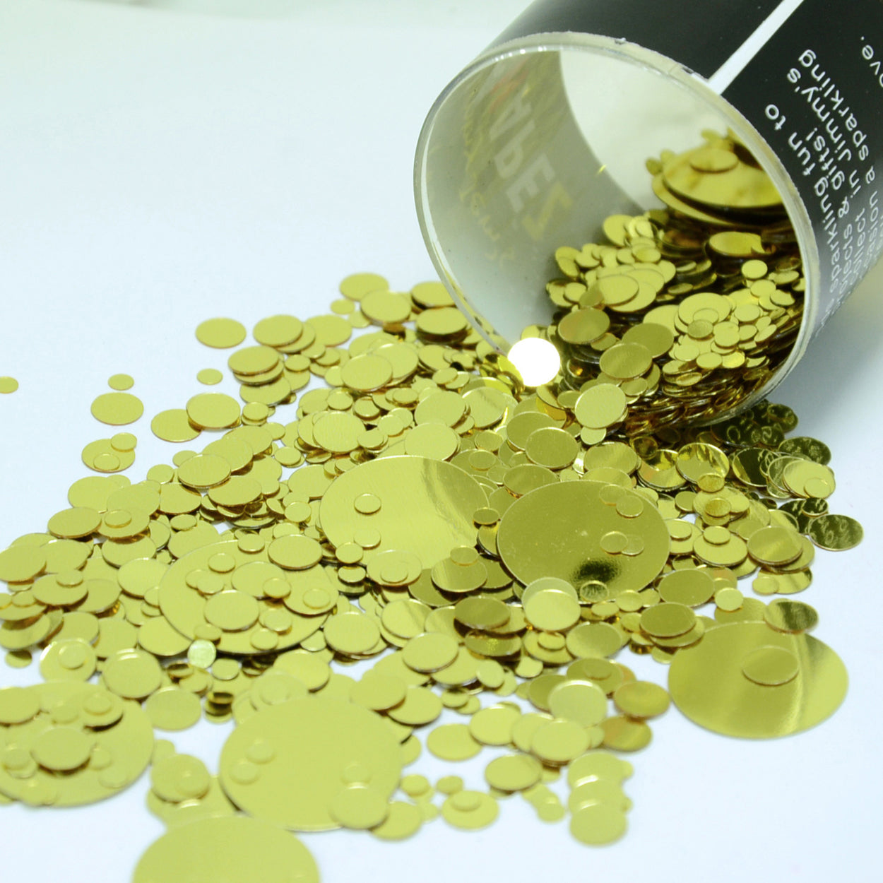 Confetti Circle New Bubbly (3 Sizes) Gold 