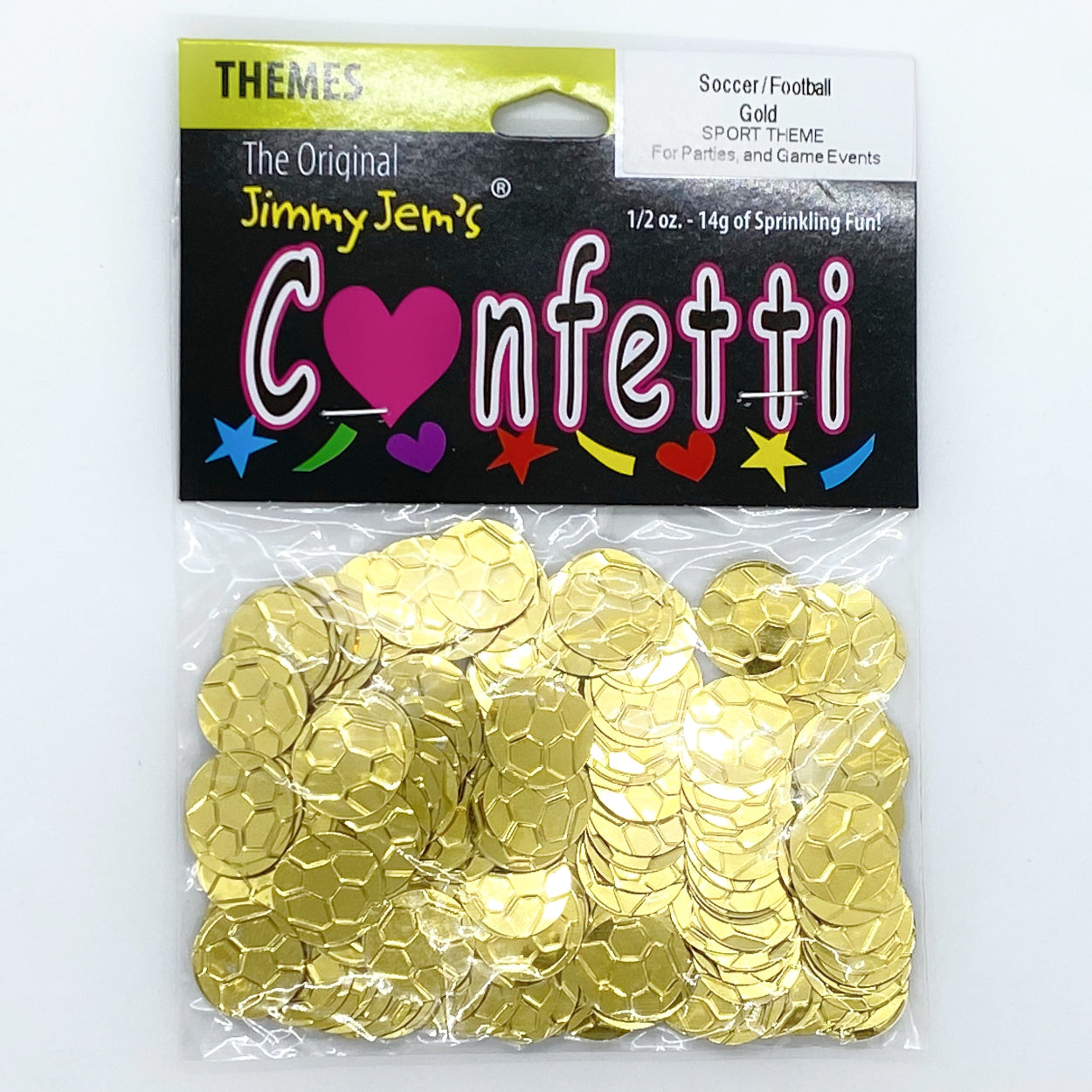 Confetti Soccer Ball Gold 