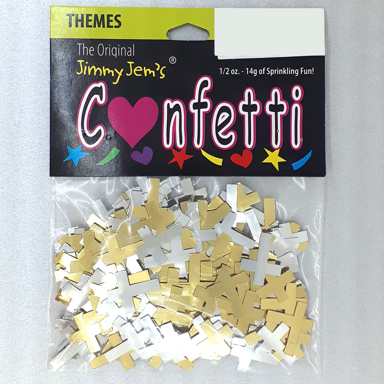 Confetti Cross Gold, Silver Mix 